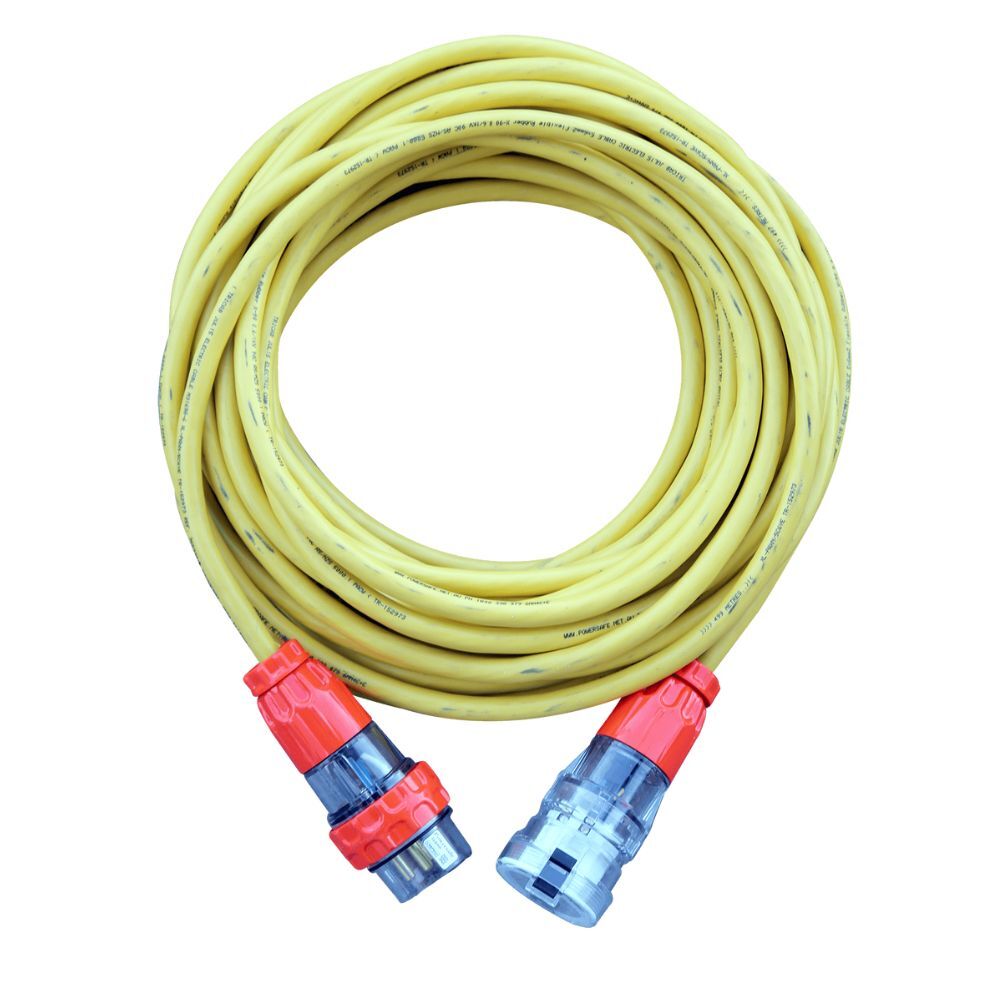 Braided Extension Leads in 63A 415V 56 Series or CEE