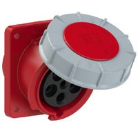PCE CEE - Flanged Socket sloping (100x112) 63A 5p 6h IP67 POWER TWIST